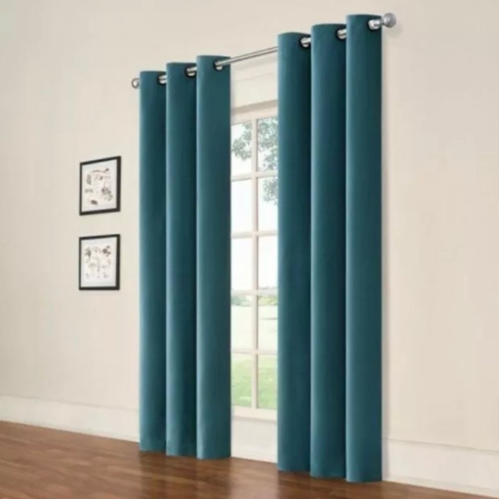 eclipse Cohen Blackout Window Curtain 42" W x 63" L Grommet Panel 1.